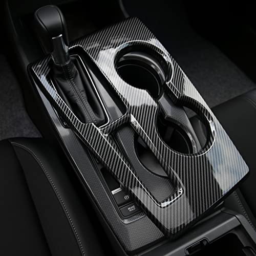CKE for 11th Gen Civic with CVT Compatible with Honda Civic 2025 2024 2023 2022 Accessories Car Center Console Cover Gears Gear Panel Gear Shift Knob Cover Trims -Carbon Fiber Style - Image 4
