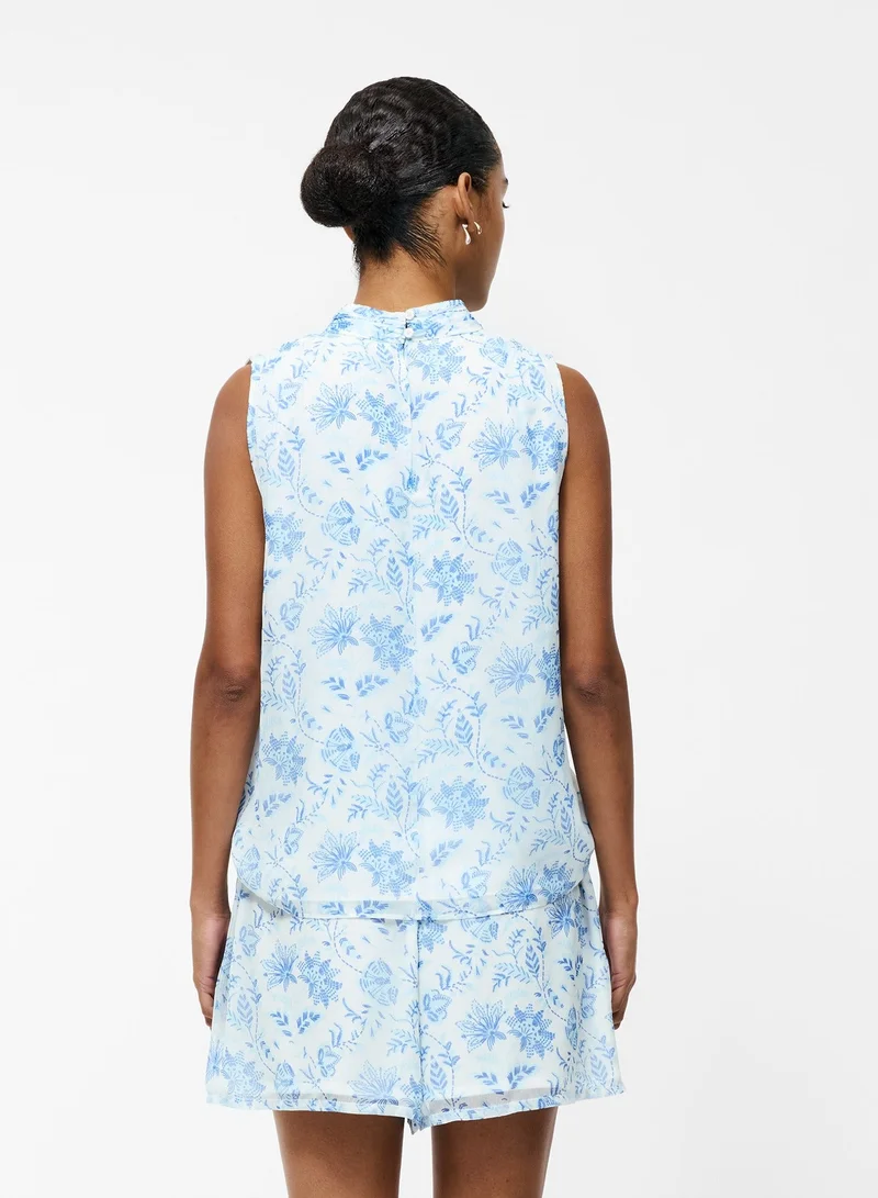 French Connection Serenity V Neck Trim Top