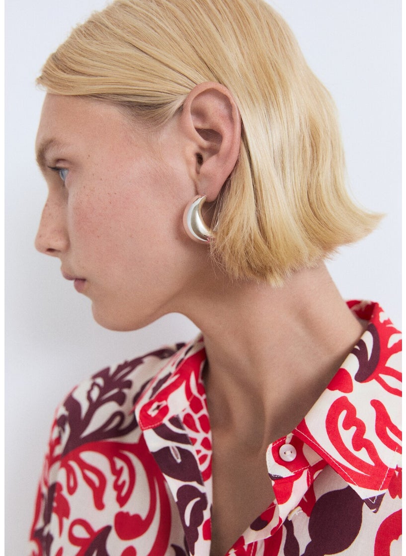 MANGO Printed Cotton Shirt  - Image 3