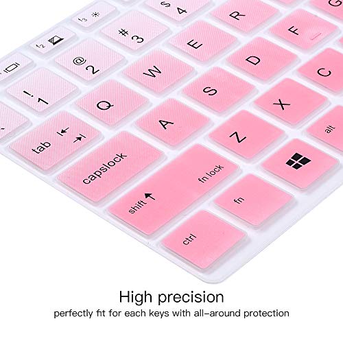 imComor Keyboard Skin Cover for HP Elitebook 840 G5 & 840 G6 14" Notebook, HP Elitebook 745 G5 & 745 G6 14/HP ZBook 14U G5 Keyboard Protector Protective Skin, Gradual Pink (NOT Fit EliteBook 840 845 G7 G8) - Image 2