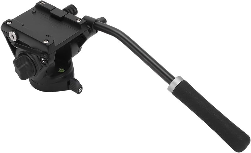 Professional Panoramic Fluid Head with Extendable Handle for Mirrorless Cameras, 1.57lbs Camera Tripod Head for Documentaries Wildlife Photography, 5kg Load Capacity - Image 3