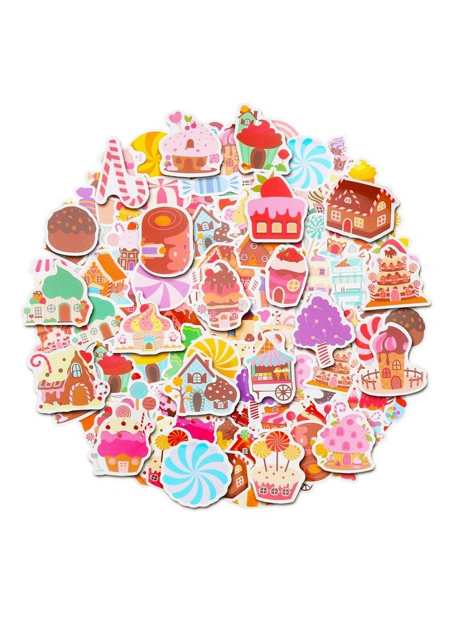 Cleverplay 100 Pack Candyland Stickers, Candy Land Party Favors, Birthday Decorations - Image 1