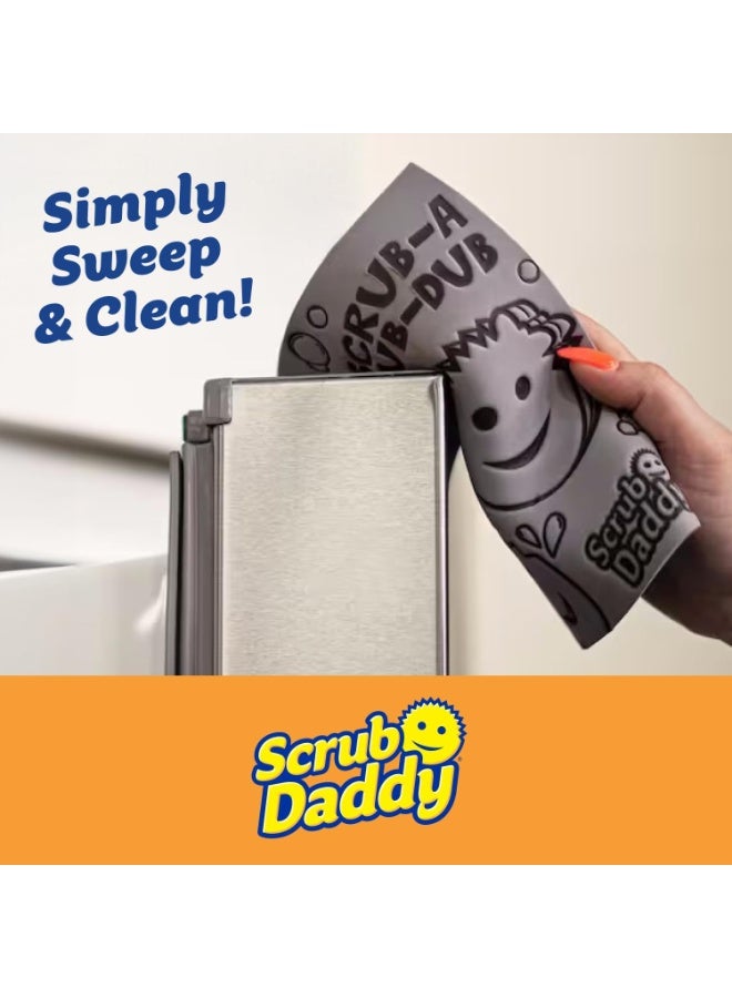 Scrub Daddy Scrub Daddy Damp Duster Towel - Durable Sponge-Like Dust Cleaner for Multisurface Dusting, Picking Up Pet Hair, Dirt & Grime of All Kinds - Reusable, Soft, Flexible, Absorbent Cleaning Supplies (2ct) - Image 3