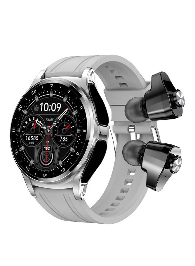 AROAQ GT66 Smart Watch With Earbuds 1.39inch Round Fitness Tracker With Heart Rate Sleep Monitor 100+ Sport Modes Sports Watch For Men Women  - Image 1