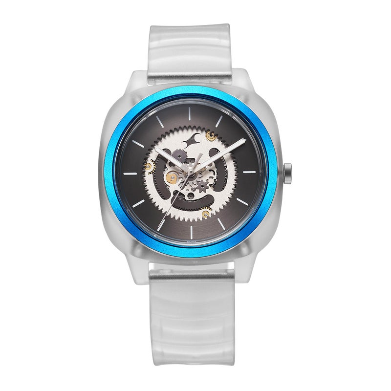 Fastrack Bare Quartz Analog Anthacite Black Dial White Band Unisex Watches - Image 4