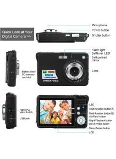 Generic Portable 1280P Digital Camera Video Camcorder 48MP Photo 8X Zoom Anti-shake 2.7 Inch Large TFT Screen Built-in Lithium Battery  - Image 3