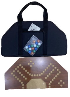 MARAH TOYS Wooden Jackaroo Game For Strategic Planning With A Luxury Bag 40x40 Cm  - Image 1