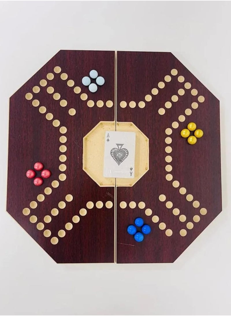 MARAH TOYS Wooden Jackaroo Game For Strategic Planning With A Luxury Bag 40x40 Cm  - Image 3