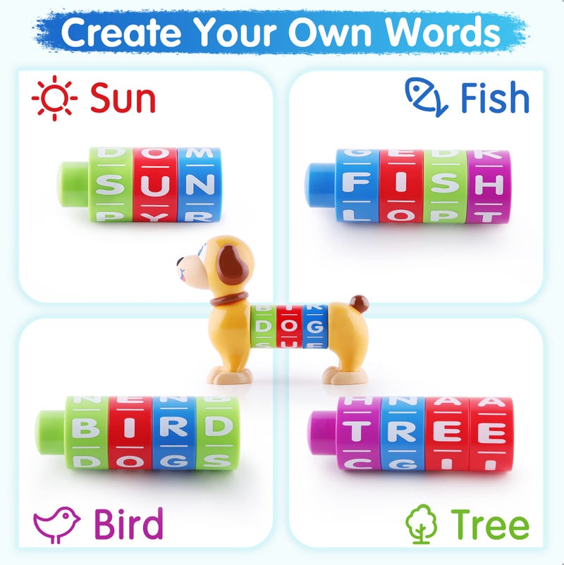 iPlay, iLearn Baby Stacking Toys, Toddler Montessori Building Blocks Set, Infant Alphabet Number Learning Block, Early Development Educational Birthday Gift for 12 18 Month 1 2 3 Year old Kid Boy Girl - Image 3