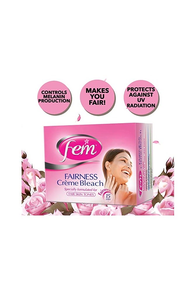 fem Fairness Creme Bleach Enriched With Apple and Peach 50g - Image 3