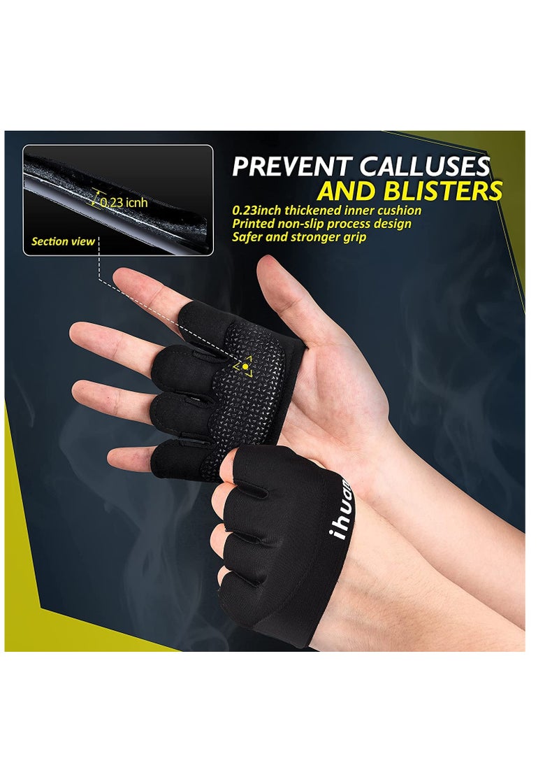 SYOSI New Weight Lifting Gym Workout Gloves Men & Women, Partial Glove Just for The Calluses Spots, Great for Weightlifting, Exercise, Training, Fitness  - Image 3