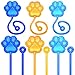 JellyArch 48 Pcs Dog Sticky Hands Cartoon Dog Paw Party Favors Stretchy Sticky Hand Toy Birthday Classroom Rewards Carnival Prizes Toy Goodie Bag Stuffer Filler NavyLight BlueBrown - Image 2
