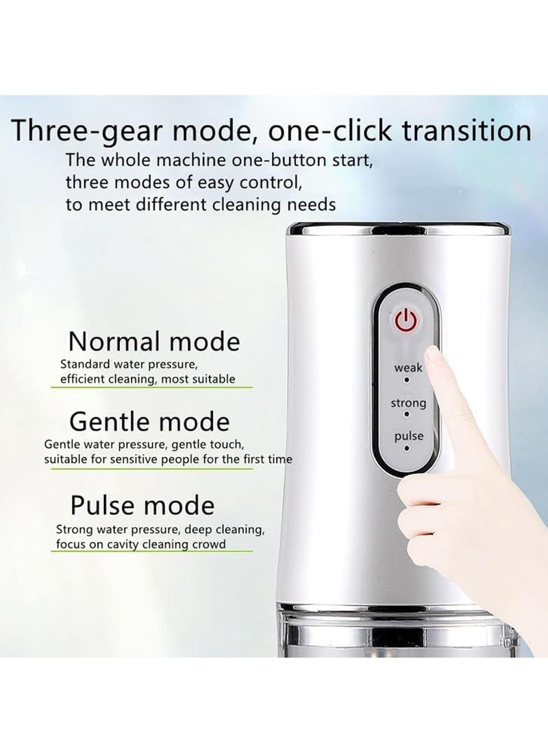 Denx Water Flosser Tooth Brush, Professional Oral Irrigator, 360° Nozzle Rotation, Hidden Charging Port, 4 Modes 4 Jet Tips, IPX7 Waterproof, Easy-to-Clean (Pink)  - Image 4