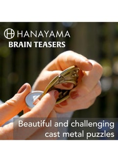 Bepuzzled BePuzzled |Cake Hanayama Metal Brainteaser Puzzle Mensa Rated Level 4, for Ages 12 and Up  - Image 3