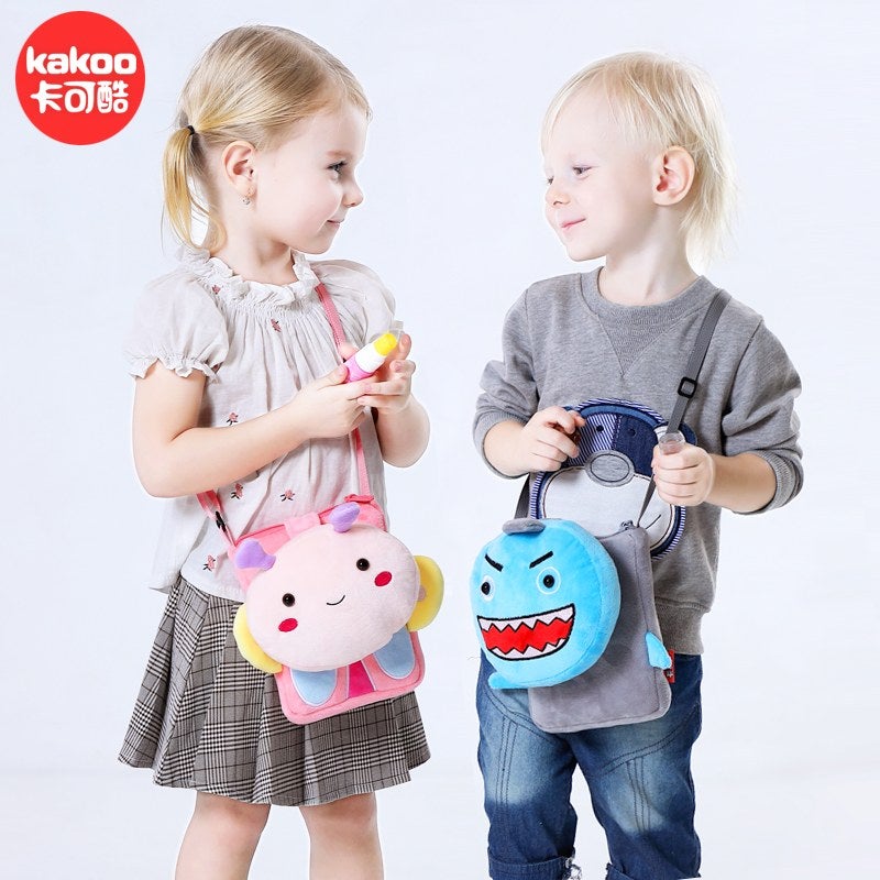 Plush Kids Crossbody Bag, Cow Animal Design, Soft Lightweight Shoulder Bag for Daily Outings - Image 5