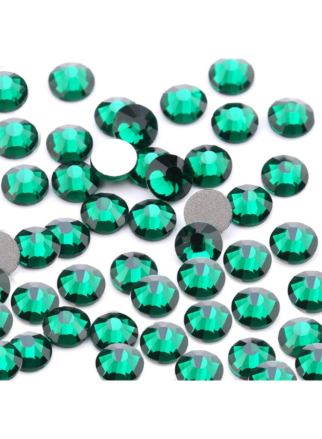 Dowarm 1440 Pieces SS6 Flatback Nail Crystals Glass Crystal Rhinestones for Craft Nails Dance Costumes Non Hotfix Rhinestones SS6 2MM GreenEmerald - Image 3