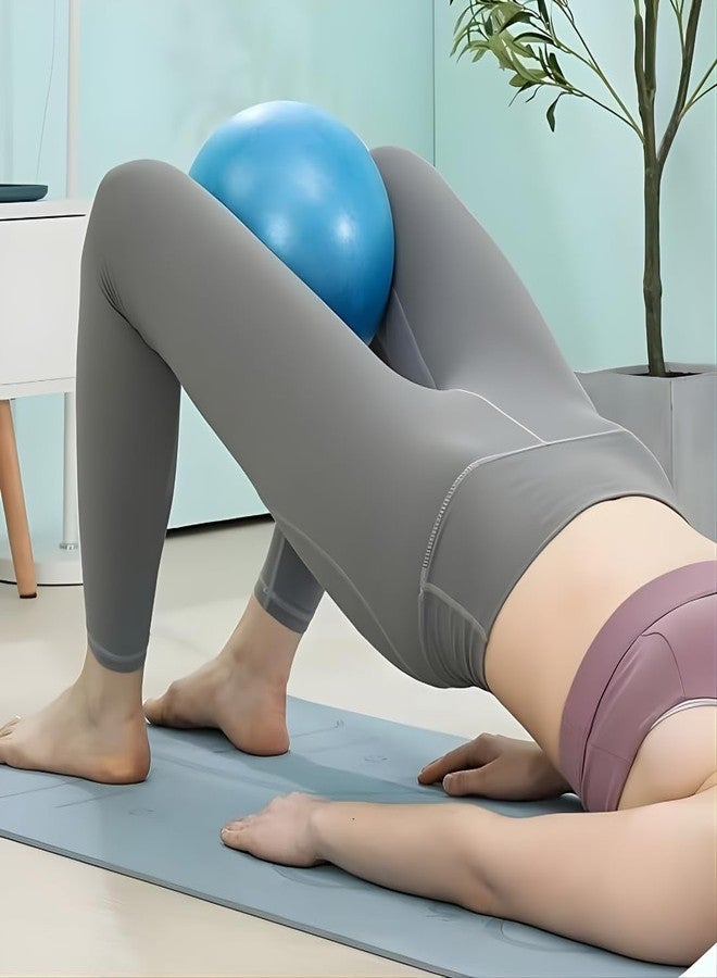 KAIDAA Anti Slip Anti Burst Yoga Ball, (25cm) 9.8 Inch Exercise Mini Soft Workout for Home Gym Yoga, Pilates, Core Training, Pregnancy Workout, Balance, Stability for Men & Woman (Blue) - Image 4