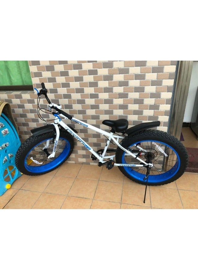 BlueSunshine BlueSunshine 26 inch Snow Bicycle Bike Front Rear Mudguard Cycling Bike Fenders for Fat Tire Mountain Bike  - Image 5