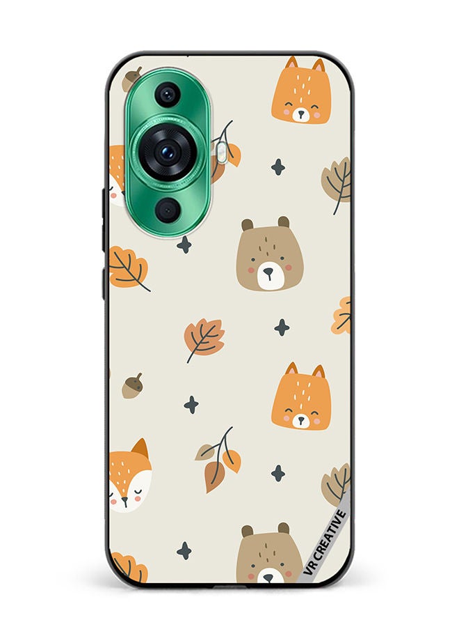 VR CREATIVE Protective Case Cover For Huawei nova 11 Fox And Squirrel Design Multicolour - Image 1