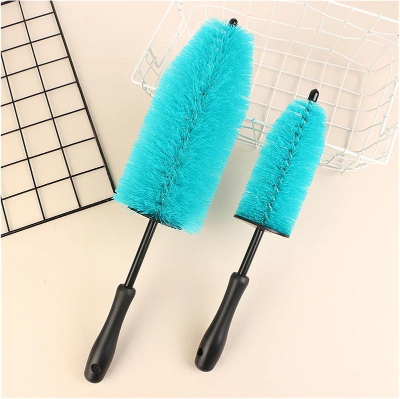 Wash Brush Kit Soft Microfiber Auto Care Cleaning Detailing Brushes，Compatible for Cars Motorcycle Rim Wheel Hub Engine(Large) - Image 5