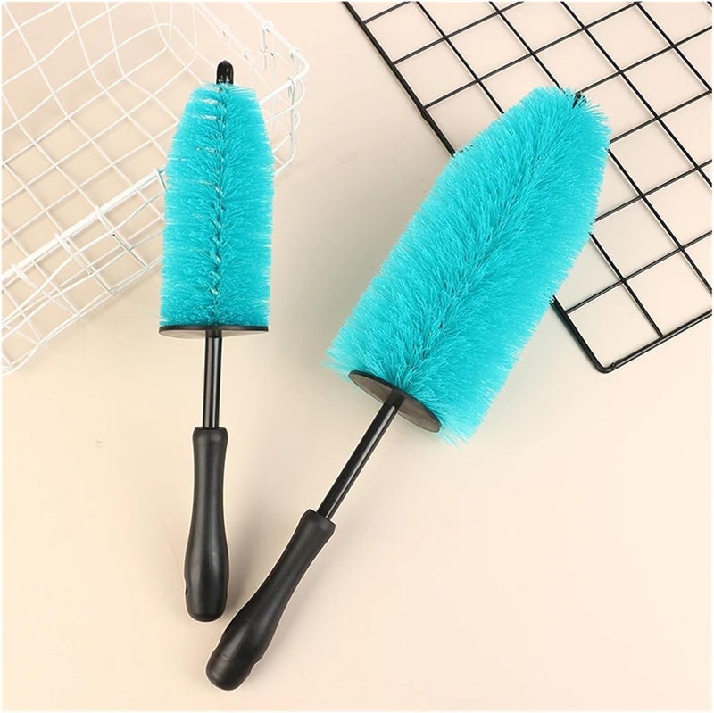Wash Brush Kit Soft Microfiber Auto Care Cleaning Detailing Brushes，Compatible for Cars Motorcycle Rim Wheel Hub Engine(Large) - Image 2