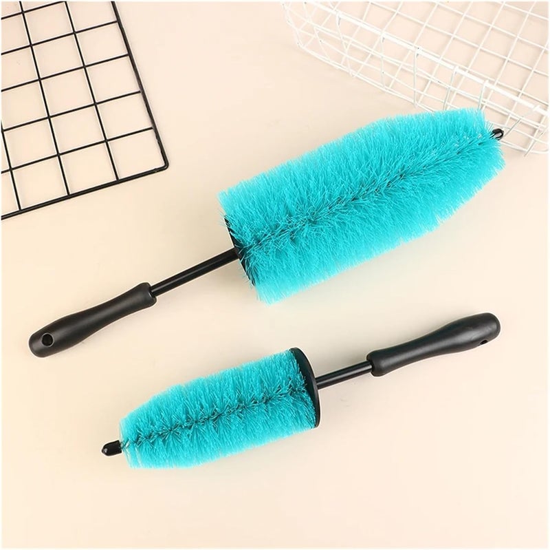 Wash Brush Kit Soft Microfiber Auto Care Cleaning Detailing Brushes，Compatible for Cars Motorcycle Rim Wheel Hub Engine(Large) - Image 3