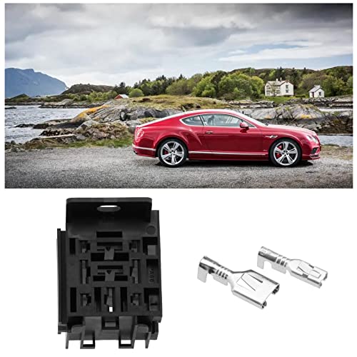 SING F LTD 5PCS Automotive 9 Pin Relay Mounting Brackets Relay Connector Socket Vehicle Relay Case Holder with 6.3mm 2.8mm Terminals for 4-pin 5-pin 9-pin Relays - Image 3