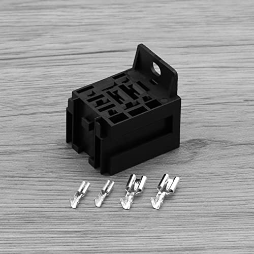 SING F LTD 5PCS Automotive 9 Pin Relay Mounting Brackets Relay Connector Socket Vehicle Relay Case Holder with 6.3mm 2.8mm Terminals for 4-pin 5-pin 9-pin Relays - Image 5