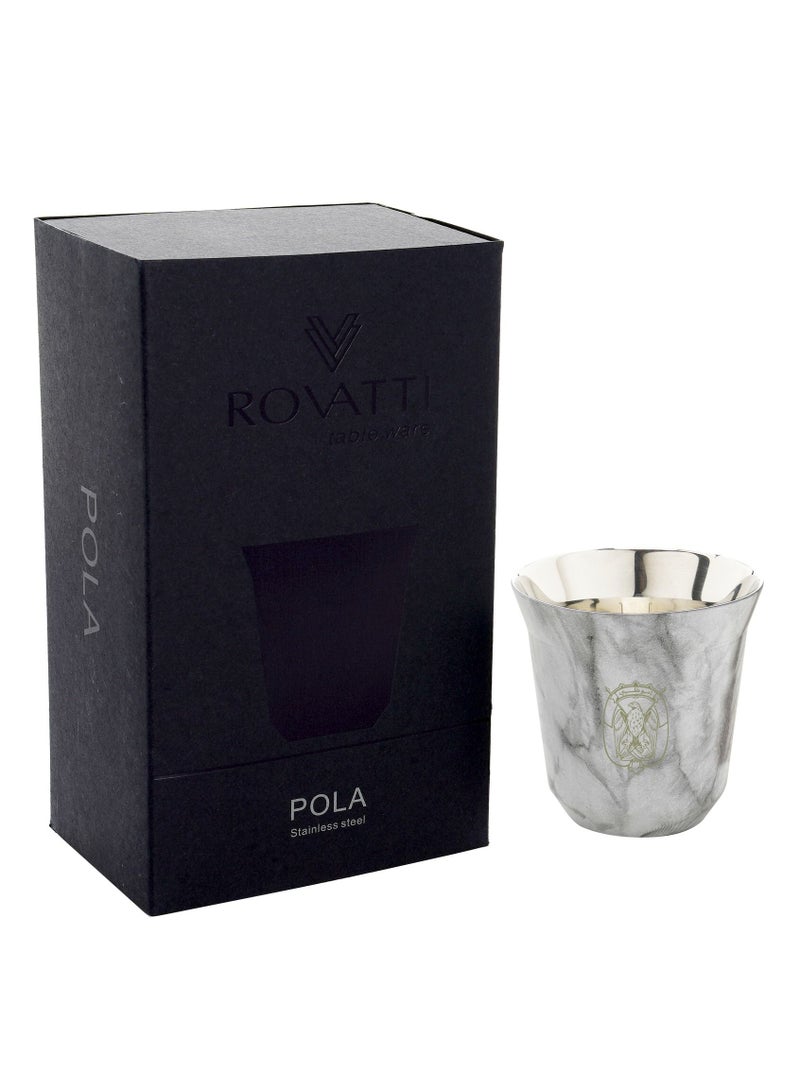 Rovatti Stainless Coffee Cup AD Marble - Image 4