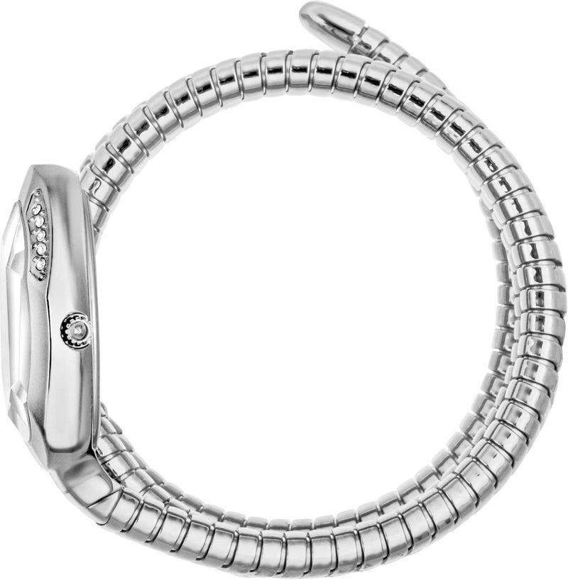 Just Cavalli Women's Snake Watch JC1L224M0015 - White Dial with Stainless Steel Bracelet - Image 3