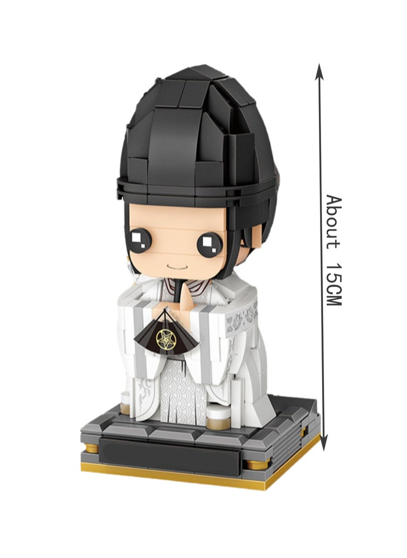 302pcs White Clothes Boy Character Model Set Building Blocks Creative Diy Simulation Collection Building Assembly Toys Children'S Gifts Home Decorations  - Image 2