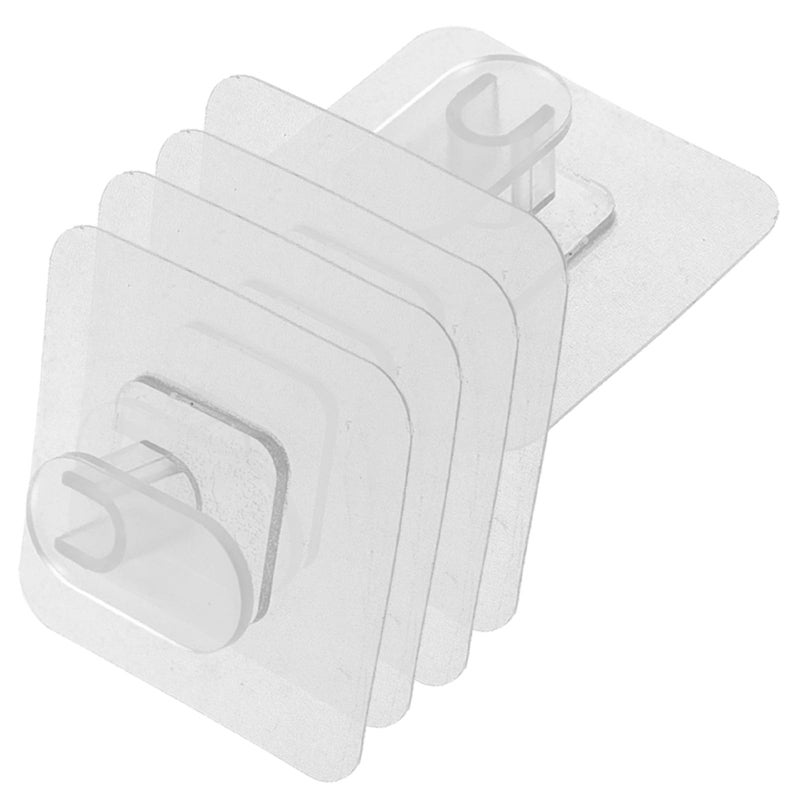 Large Heavy Duty Sticky Wall Hooks for Towels Coats Bathroom Shower 5 Pieces - Image 2