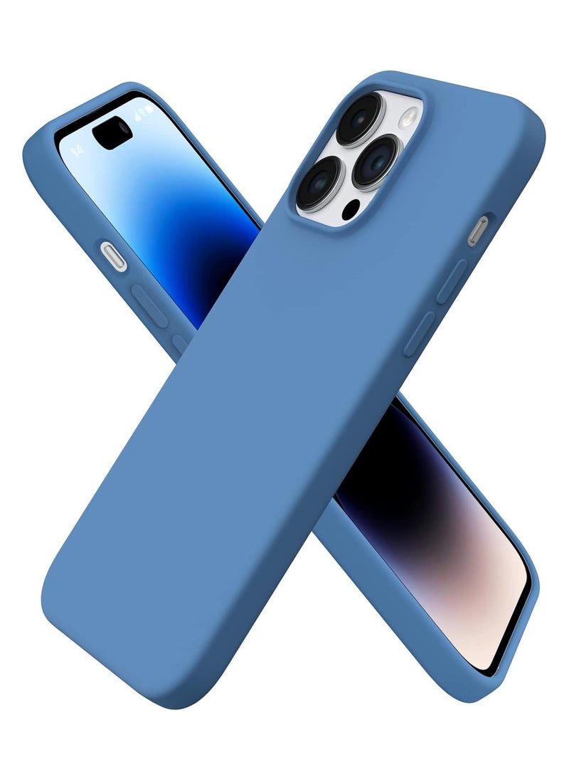 Protective Blue cover for Apple iPhone 13 Pro MAX, anti-fingerprint, anti-fall, anti-scratch, comfortable grip, shock-absorbing, anti-explosion hard back, ultra-thin case and full cover, compatible with iPhone 13 Pro MAX, Blue