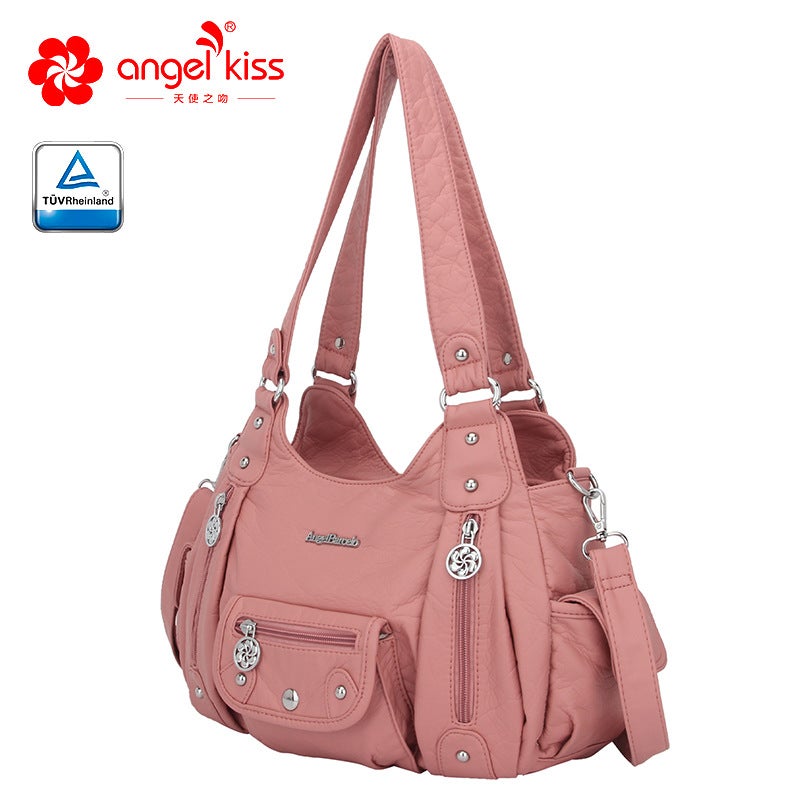 New Multi-Functional Women'S Handbag Multi-Color Tie-Dyed Pu Casual Shoulder Messenger Bag - Image 1