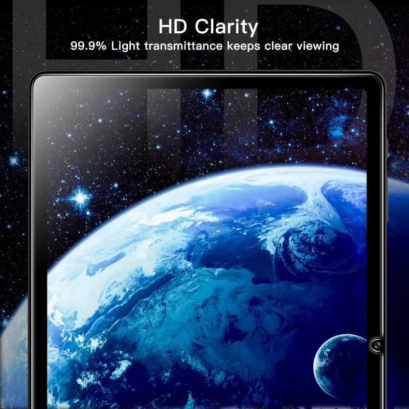 JETech Screen Protector for Samsung Galaxy Tab S8 Plus 2022 / Tab S7 FE 2021 / Tab S7 Plus 2020 12.4-Inch with Easy Installation Frame, Tempered Glass Film, HD Clear, 2-Pack - Image 5