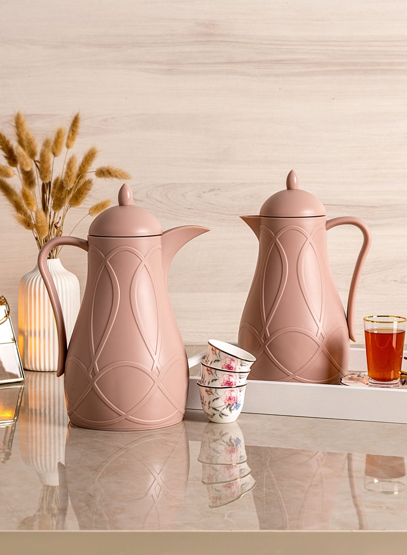 Dallaty Plastic Vacuum Flask Set 1L+1L - Image 1