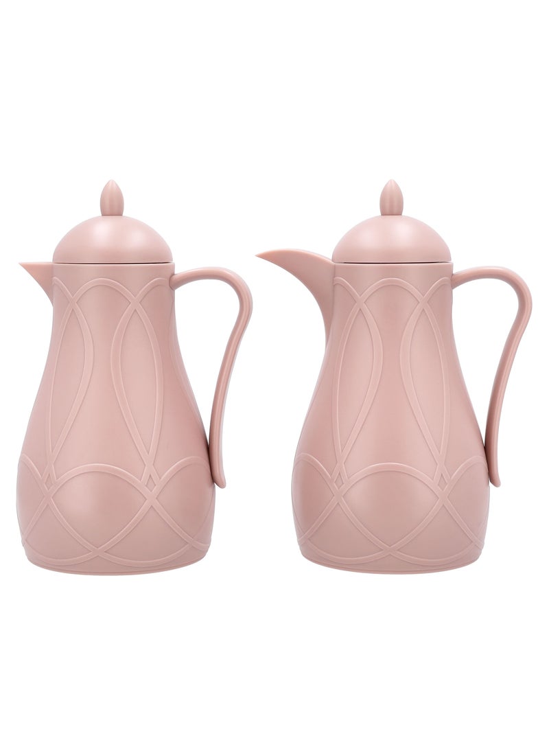 Dallaty Plastic Vacuum Flask Set 1L+1L - Image 2