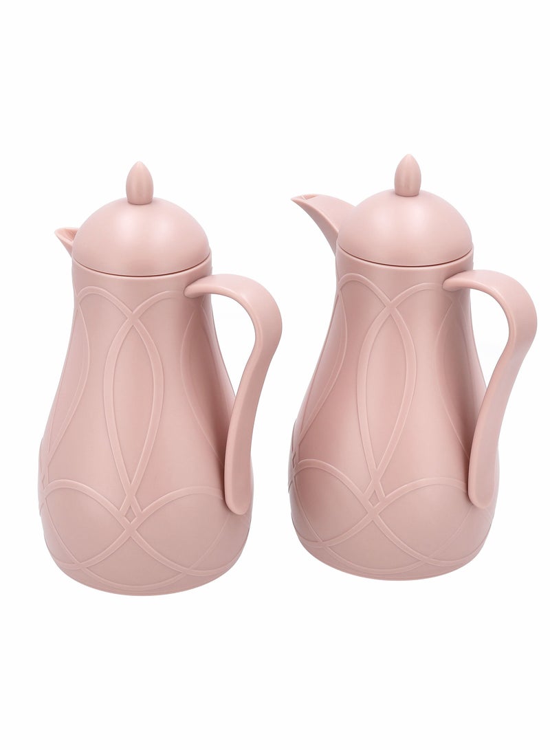 Dallaty Plastic Vacuum Flask Set 1L+1L - Image 3