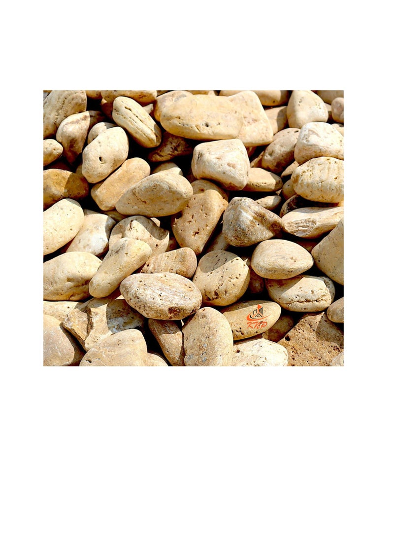 KNP Yellow Forest River Stone Natural Garden Material 3-5 cm 20 kg - Image 3