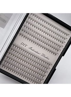 Individual Lashes Natural Cluster Lashes 240Pcs 9 14Mm Mixed Pack /12 Roots/D Curl /0.07Mm Thickness/Faux Mink Diy Premade Fans Eyelash Extensions (D Curl 10D Cluster Lashes)