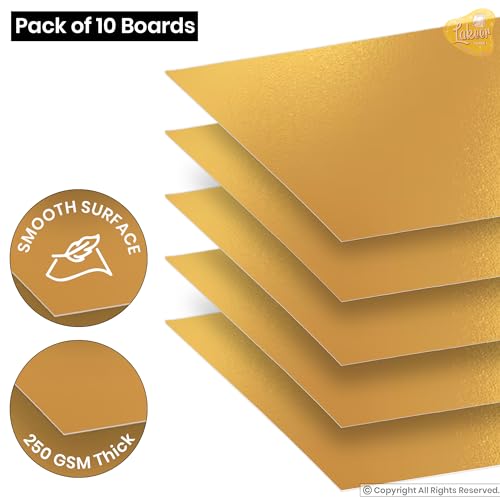 Lakeer A4 Gold Foil Cardstock Paper, 250 GSM, Pack of 10 Sheets, Reflective Mirror Cardstock for Art & Craft, Card Making, Scrapbooking, etc - Image 4