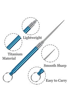 Generic Portable Metal Toothpicks Eco-Friendly Pocket Toothpick Metal Toothpick Holder for Outdoor Camping Picnic Travel  - Image 2