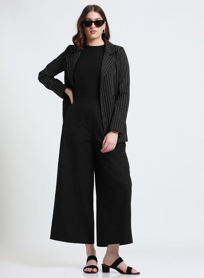 Dennis Lingo Relaxed Fit Black Cotton Trousers – Classic and Comfortable - Image 1