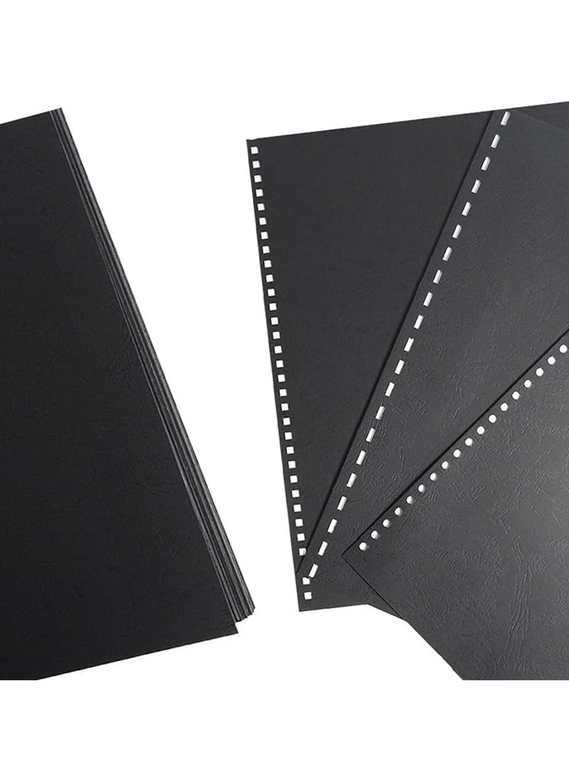 CLIPP 100-Piece Embossed Binding Cover Sheets 230gsm Thickness White  - Image 4