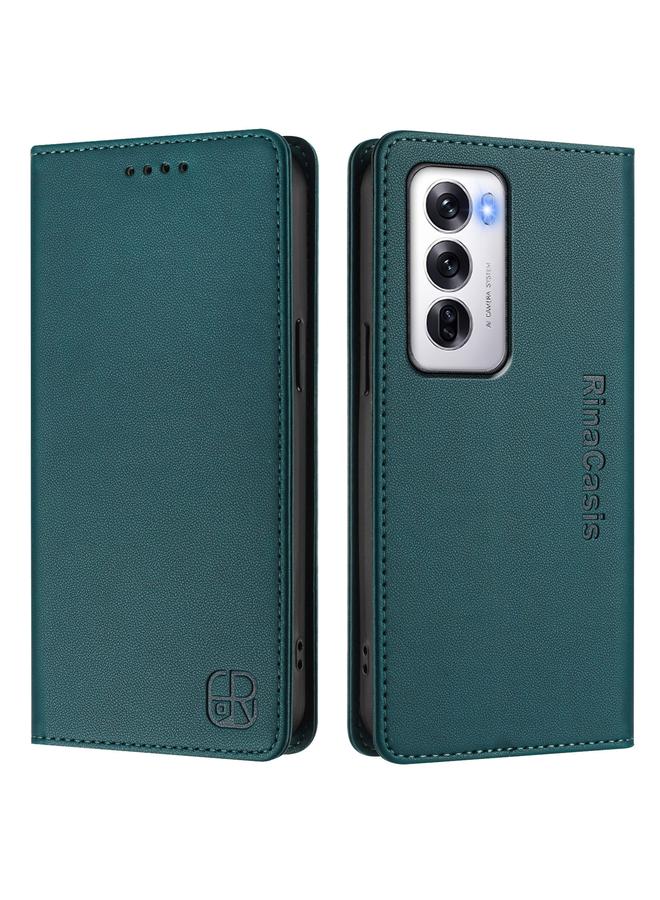 اس-توب جراب لهاتف OPPO Reno12 5G Global RC01 جراب هاتف جلدي مزدوج الطي مزود بخاصية الشفط المغناطيسي بتقنية RFID - Image 2