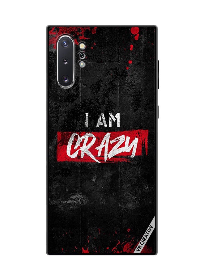 VR CREATIVE Protective Case Cover For Samsung Galaxy Note10 Plus 5G I Am Crazy Design Multicolour - Image 1