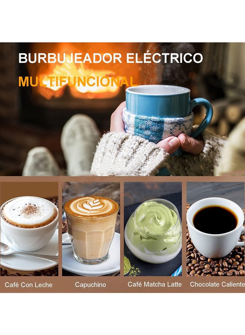 General - Handheld foam maker, USB charging electric foam maker, 3-speed adjustable, dual USB charging mode, with 3 stainless steel whisk, suitable for lattes, cappuccino, hot chocolate, eggs - Image 1