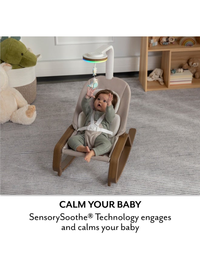 Evenflo - Lyra 2-In-1 Infant To Toddler Rocker - Coastal Coffee - Image 3