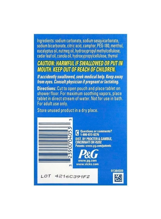 Vicks VapoShower Soothing Vapors 5 Shower Tablets - Image 5