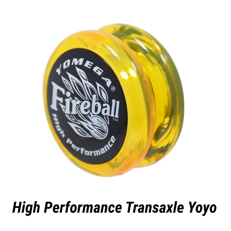 Yomega Fireball YoYo -HIGH Performance Responsive Transaxle Yoyo, Great for String Tricks for Advance Players to Perform Like Pros + Extra 2 yo yo Strings & 3 Month Warranty (Yellow and Black) - Image 2
